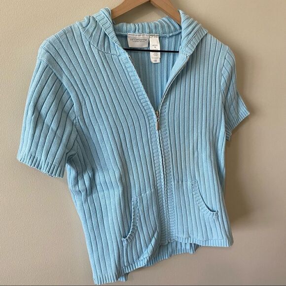 Liz Claiborne Sport short sleeve jacket Y2K Medium Petite - Picture 3 of 6